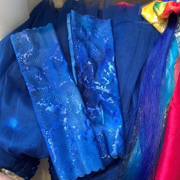 RAINBOW BALLERINA COSTUME -Adult XL/XXL. 2 tutus- black, rainbow. Extras! NWOT. - Picture 7 of 11